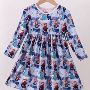 Frozen Themed Long Sleeve Dress